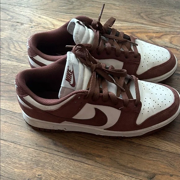 Nike Chocolate and White Athletic Shoes